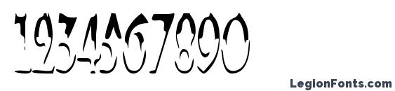Alien Script Font, Number Fonts