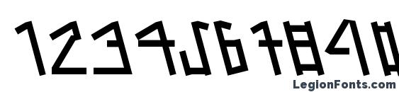 Alien Tongue Normal Font, Number Fonts