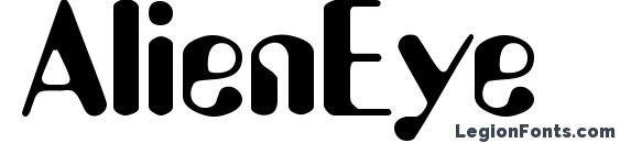 шрифт AlienEye, бесплатный шрифт AlienEye, предварительный просмотр шрифта AlienEye