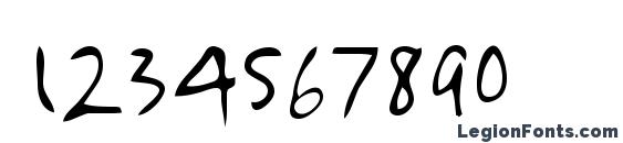 Aljo Regular Font, Number Fonts