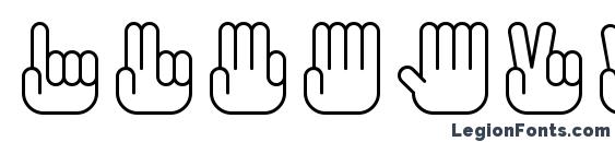 All My Hands Font, Number Fonts