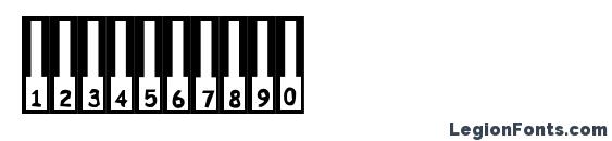 All That Jazz Font, Number Fonts