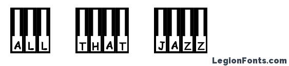All That Jazz Font