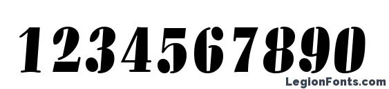 Allegro BT Font, Number Fonts