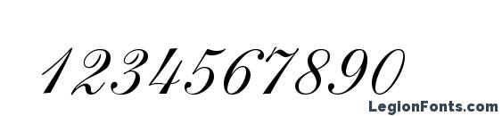 Allegro Font, Number Fonts