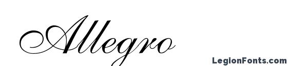 Шрифт Allegro