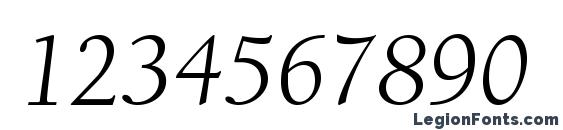 Alliancec italic Font, Number Fonts