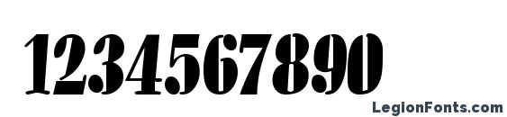 Alligator Regular DB Font, Number Fonts