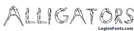 Шрифт Alligators