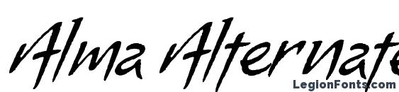 Alma Alternates font, free Alma Alternates font, preview Alma Alternates font