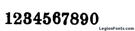 Almanacques Font, Number Fonts