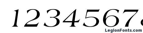 Almeria Italic Font, Number Fonts