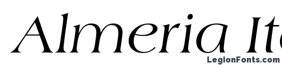 Almeria Italic font, free Almeria Italic font, preview Almeria Italic font