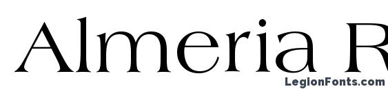 Шрифт Almeria Regular, Типографические шрифты