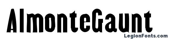 шрифт AlmonteGaunt, бесплатный шрифт AlmonteGaunt, предварительный просмотр шрифта AlmonteGaunt