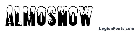 Almosnow font, free Almosnow font, preview Almosnow font