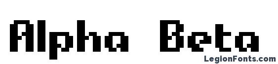 Alpha Beta BRK Font