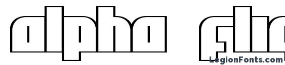 Alpha flight font, free Alpha flight font, preview Alpha flight font