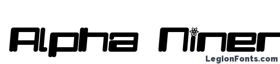 Alpha Niner i font, free Alpha Niner i font, preview Alpha Niner i font