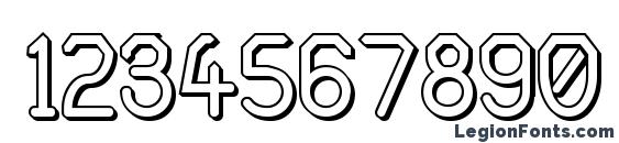 Alpha Romanie Outline G98 Font, Number Fonts