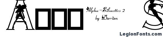 Alpha Silouettes 2 font, free Alpha Silouettes 2 font, preview Alpha Silouettes 2 font