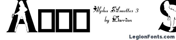 Шрифт Alpha Silouettes 3
