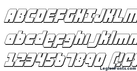 Alpha Taurus 3D Italic Font Download Free / LegionFonts