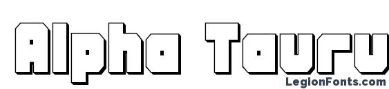 Alpha Taurus 3D Font