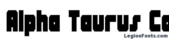 Alpha Taurus Condensed font, free Alpha Taurus Condensed font, preview Alpha Taurus Condensed font