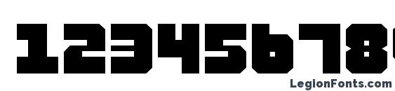 Alpha Taurus Expanded Font, Number Fonts