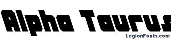 Alpha Taurus Leftalic font, free Alpha Taurus Leftalic font, preview Alpha Taurus Leftalic font