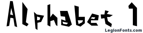 Alphabet 1 Font