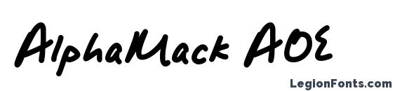 AlphaMack AOE Font