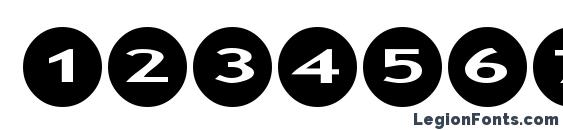 AlphaShapes circles Font, Number Fonts