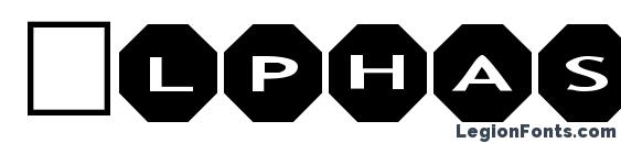 Alphashapes octagons Font