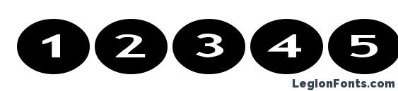 AlphaShapes ovals 2 Font, Number Fonts