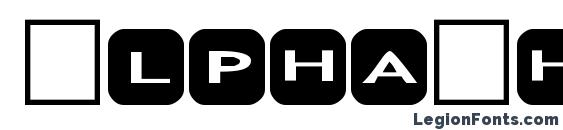шрифт AlphaShapes rounded corners, бесплатный шрифт AlphaShapes rounded corners, предварительный просмотр шрифта AlphaShapes rounded corners