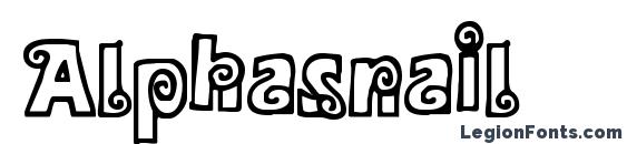 Alphasnail font, free Alphasnail font, preview Alphasnail font