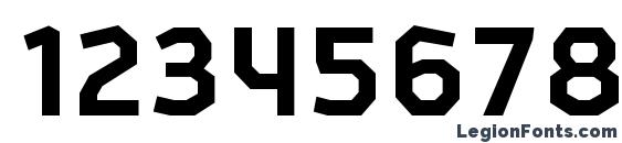AlphiiRg Bold Font, Number Fonts