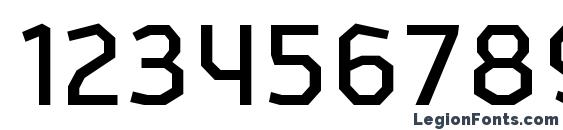 AlphiiRg Regular Font, Number Fonts