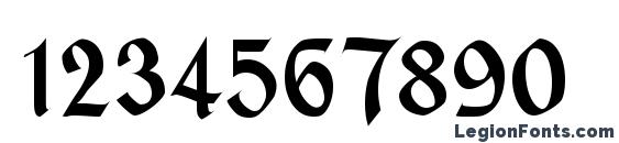 Alpine Medium Font, Number Fonts
