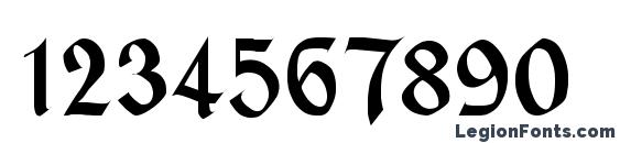 ALPINE Regular Font, Number Fonts