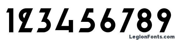 Alpine Typeface A1 Bold Font, Number Fonts