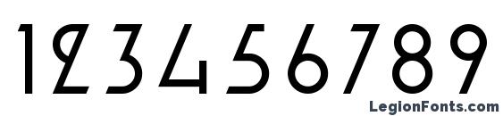 Alpine Typeface A1 Light Font, Number Fonts