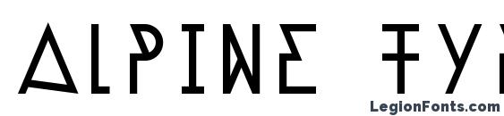 Alpine Typeface A1 Light Font