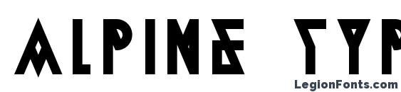Шрифт Alpine Typeface A2 Bold