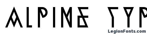 Alpine Typeface A2 Light Font