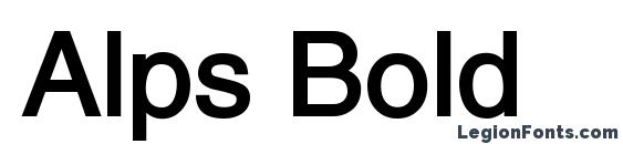 шрифт Alps Bold, бесплатный шрифт Alps Bold, предварительный просмотр шрифта Alps Bold
