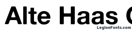 Шрифт Alte Haas Grotesk Bold