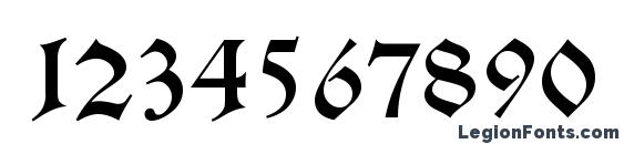 Alte Schwabacher Regular Font, Number Fonts